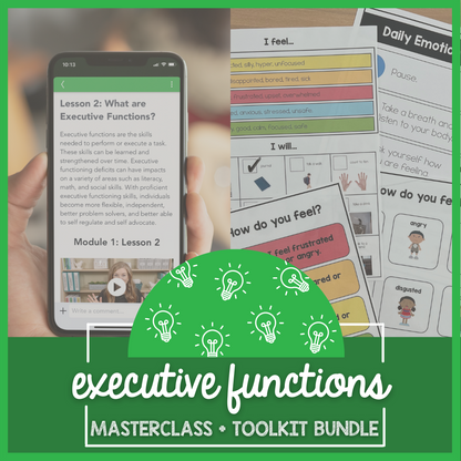 Executive Functions Masterclass Course + Toolkit Bundle