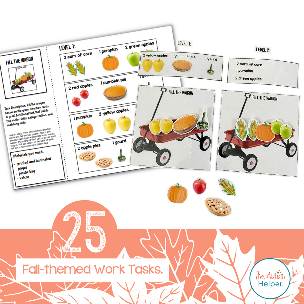 Fall Work Task Mega Pack – The Autism Helper
