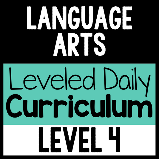 Language Arts Leveled Daily Curriculum {LEVEL 4}
