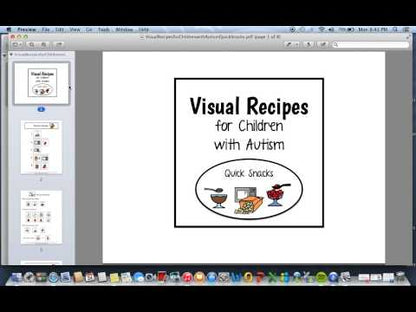 Visual Recipes for Children with Autism: Quick Snacks