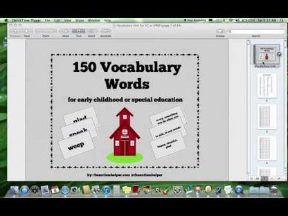 150 Vocabulary Words for Special Education