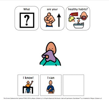 Healthy Habits {an Adapted Book for Children with Autism}