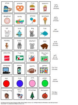 My Favorites {Visual Answers for Children with Autism}