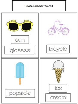 Summer Vocabulary Mini Unit {for Special Education}