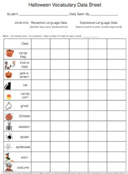 Fall Vocabulary Unit {for Special Education}