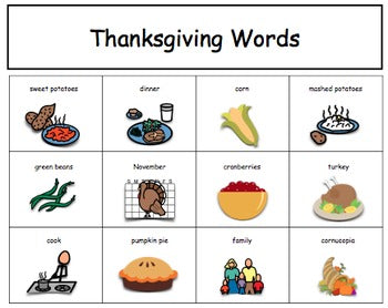 Fall Vocabulary Unit {for Special Education}