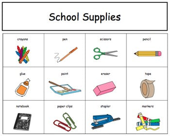 School Vocabulary Unit {for Special Education}