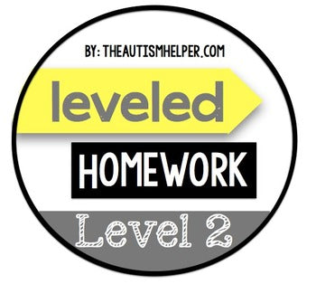 Leveled Homework {Level 2}