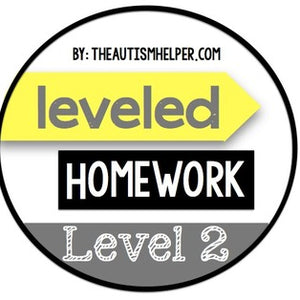 Leveled Homework {Level 2}