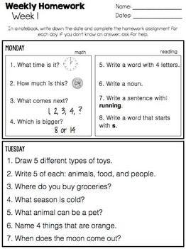 Leveled Homework {Level 2} – The Autism Helper