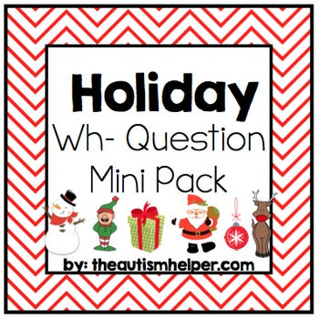 Holiday Wh- Question Mini Pack
