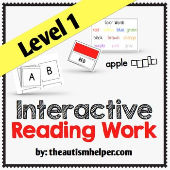 Interactive Literacy Work Book {Level 1}