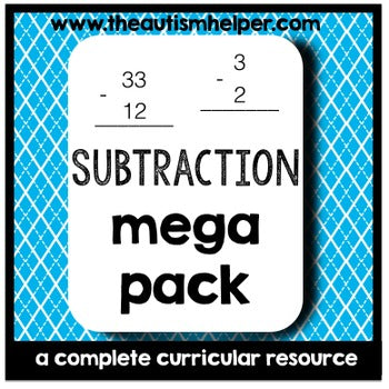 Subtraction Mega Pack {a complete curricular resource}