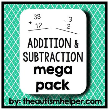 Addition & Subtraction Practice Pack – The Autism Helper
