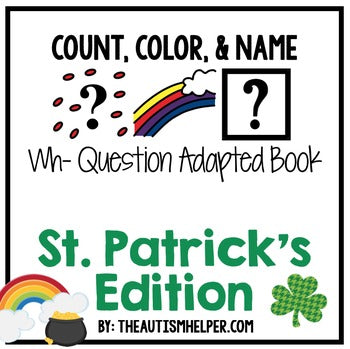 How Many? What Color? What? Adapted Book {ST. PATRICK'S}