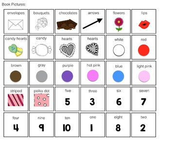 How Many? What Color? What? Adapted Book {VALENTINE}