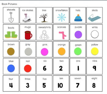 How Many? What Color? What? Adapted Book {WINTER}