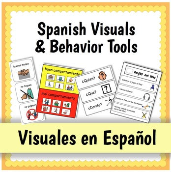 Spanish Visuals and Behavior Tools {Visuales en Español