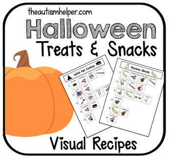 Visual Recipes for Children with Autism: Halloween Treats & Snacks