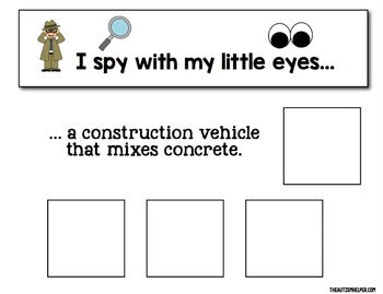 I Spy - Vehicles {an Adapted Book for Children with Autism}