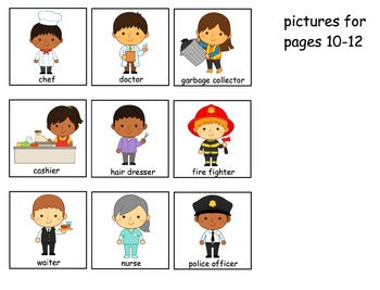 I Spy - Community Helpers {an Adapted Book for Children with Autism}