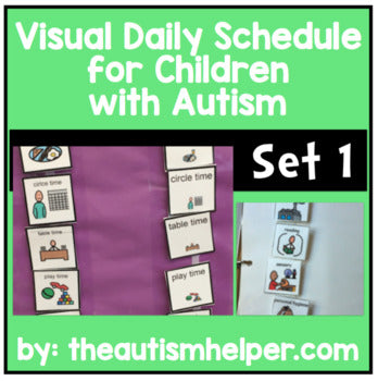 Ready to go Daily Picture Schedule - Great for Children with Autism! SET 1