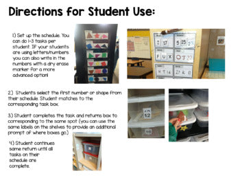 Work Task System for a Special Ed Classroom – The Autism Helper