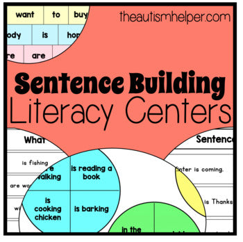 Sentence Building Literacy Centers for Special Education