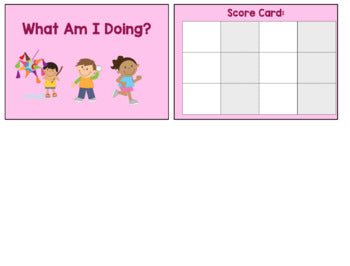 Make Some Inferences! 2 Flashcard Games for What am I doing? & What is it?