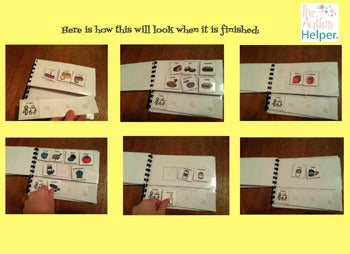 Sandwich Ordering Booklet for Children with Autism