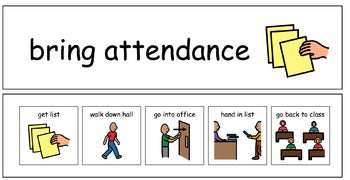 Classroom Jobs Visual Directions and Labels! Set 1!