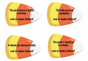 Halloween Language Games: Real or Make-Believe & Fact or Fiction