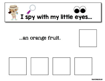I Spy - Fruits and Veggies {an Adapted Book Series for Children with Autism}