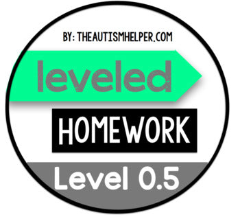 Leveled Homework {Level 0.5}