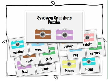 Synonym Snapshots! Games and Puzzles for Special Education