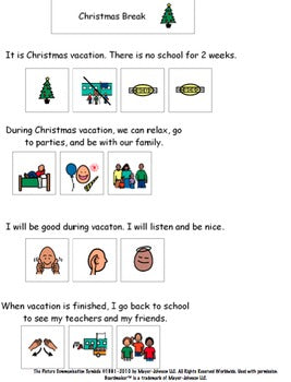 Holiday Social Stories and Visual Questions for Children with Autism