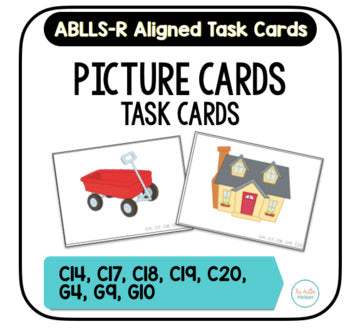 Picture & Photo Cards [ABLLS-R Aligned C14, C17, C18, C19, C20, G4, G9, G10]