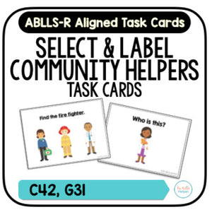 Community Helper Task Cards [ABLLS-R Aligned C42, G31]