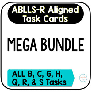 ABLLS-R Aligned Task Card MEGA BUNDLE