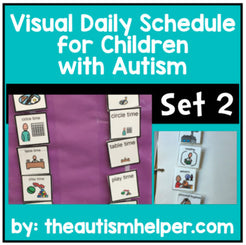 Ready to go Daily Picture Schedule - Great for Children with Autism! S ...