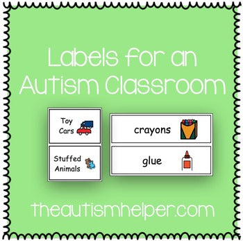 Labels for an Autism Classroom