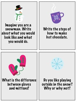 Write about Winter! Visual Writing Prompts and Activities!