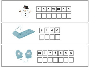 Copy and Write Winter Words!