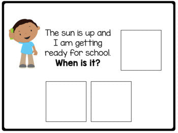 When Is It? Adapted Book for Children with Autism
