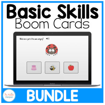 Interactive Boom Cards: Basic Skills Bundle
