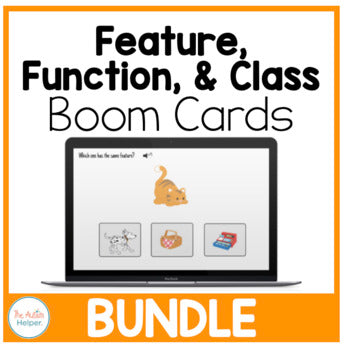 Interactive Boom Cards:  Feature, Function, & Class Bundle