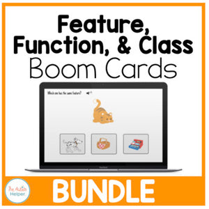 Interactive Boom Cards:  Feature, Function, & Class Bundle