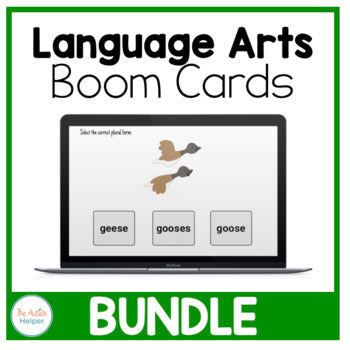 Language Arts Interactive Boom Card BUNDLE – The Autism Helper