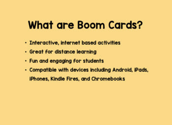 Matching Interactive Boom Cards