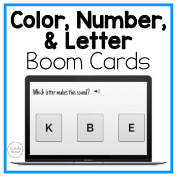 Color, Number, & Letter Interactive Boom Cards